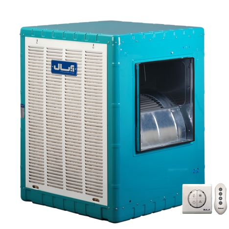 کولر آبی پشت بامی مجهز به کلید الکترونیک و ریموت مدل AC70 ریموت دار